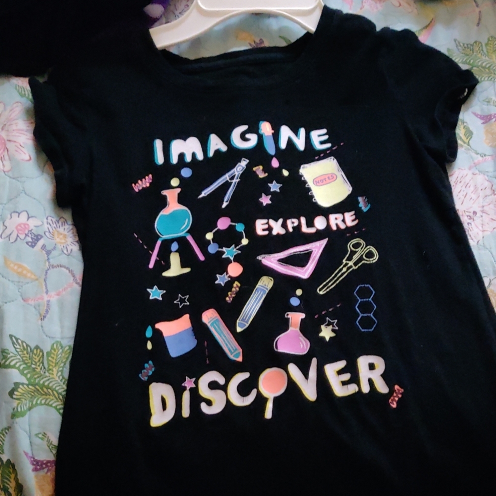 Cute fancy black scientific tools shirt